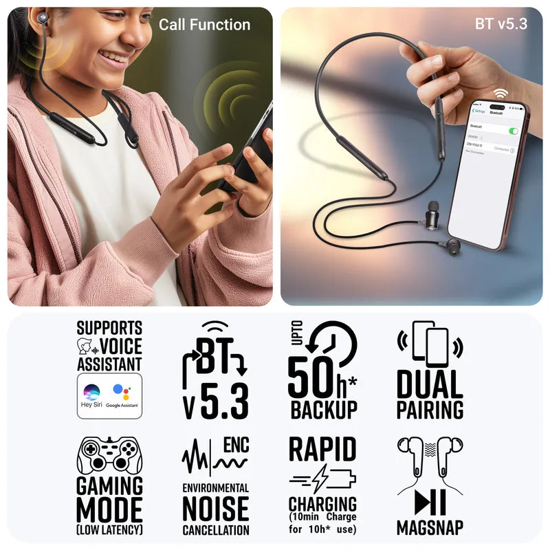 Zebronics Bluetooth Neckband Earphone Yoga 111 view 5